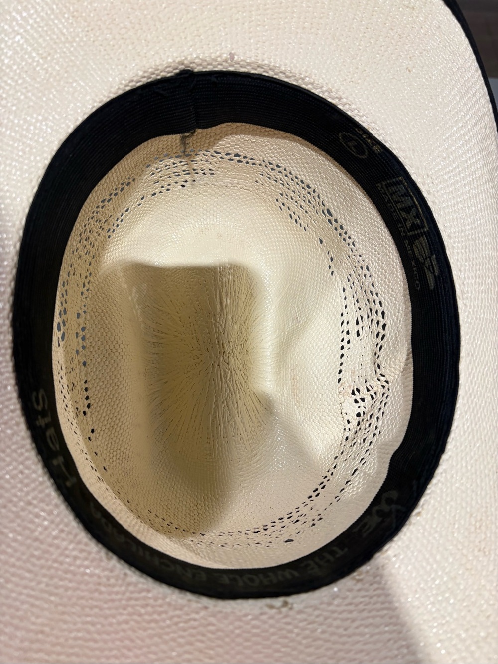 WE- Made in Mexico Two-Tone Cowboy Hat - Cream & Black - Picture 5 of 8